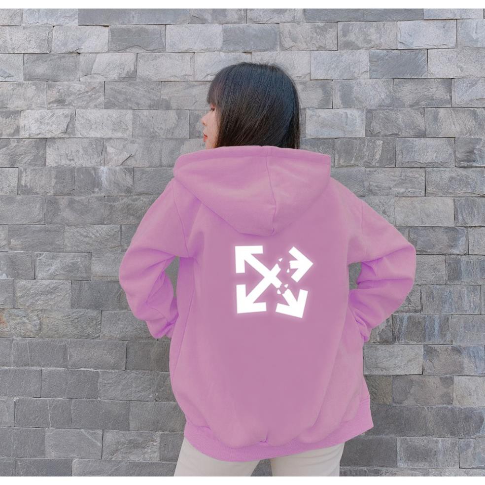Aó khoác nỉ Hoodie phản quang Off White, Áo khoác nỉ nam nữ họa tiết hình cá tính - PQ35KN | BigBuy360 - bigbuy360.vn