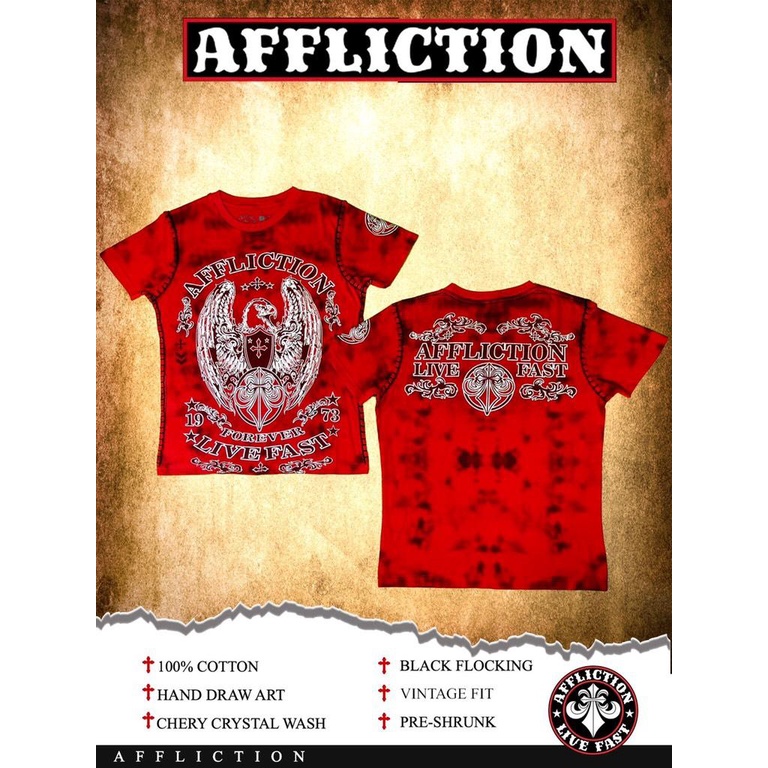 Áo Affliction đại bàng bông lúa cao cấp