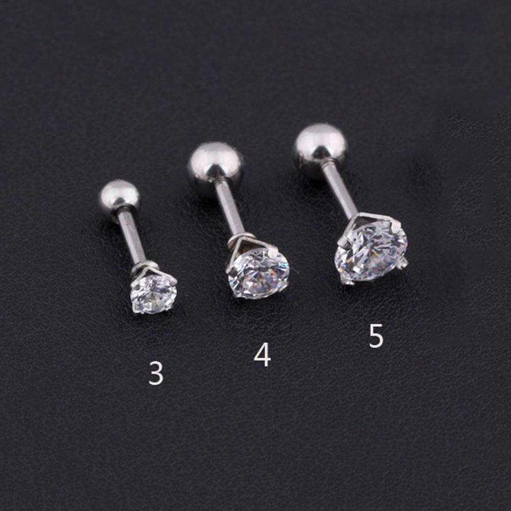 Bộ 2 khuyên xỏ cơ thể hình ngôi sao bằng thép không gỉ nhiều màu thời trang cho nữ