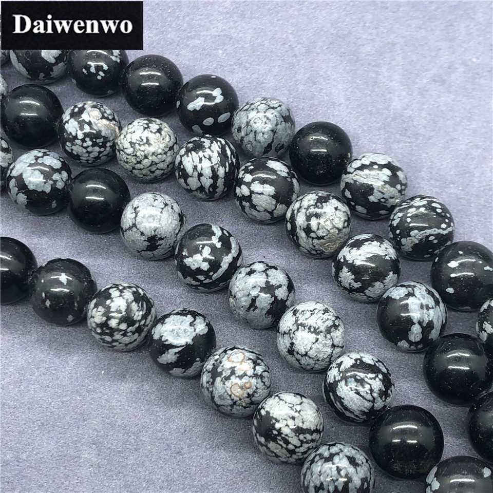 Chuỗi Hạt Đá Tròn Tự Nhiên 4-12mm Dùng Làm Vòng Đeo Tay Diy