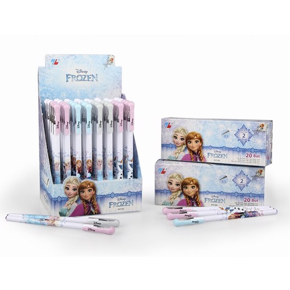 Bút Gel Thiên Long Disney Frozen GEL-030/FR Nét 0.5mm 2 Viên Bi (Hộp 20 cây )