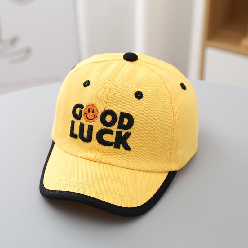 Mũ Lưỡi Trai  BÉ 1-4 TUỔI Thêu Chữ GOODLUCK và LAST BEAR Dành Cho Bé Trai Bé Gái