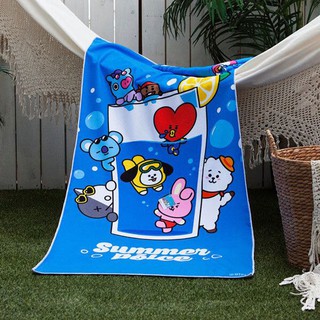 Khăn bt21 bts đi biển cao cấp - ảnh thật