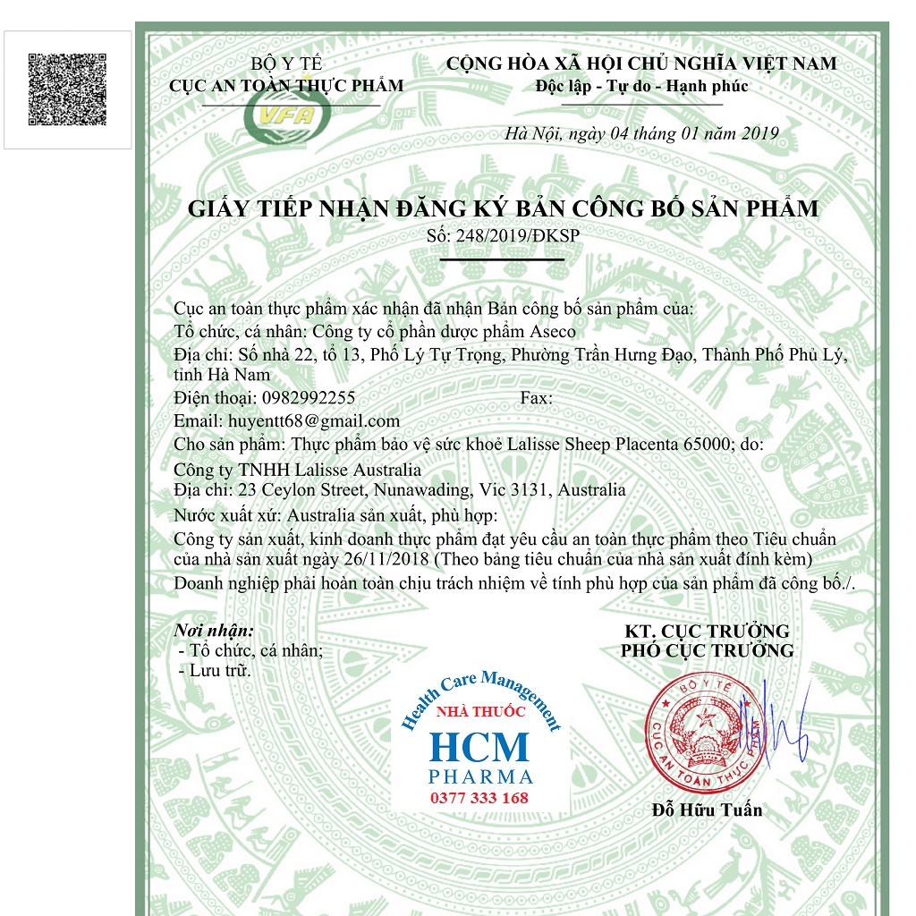 Nhau thai cừu Sheep placenta collagen thủy phân peptide Úc LALISSE hỗ trợ làm đẹp trắng sáng mờ thâm 30 - 100 viên ALC02