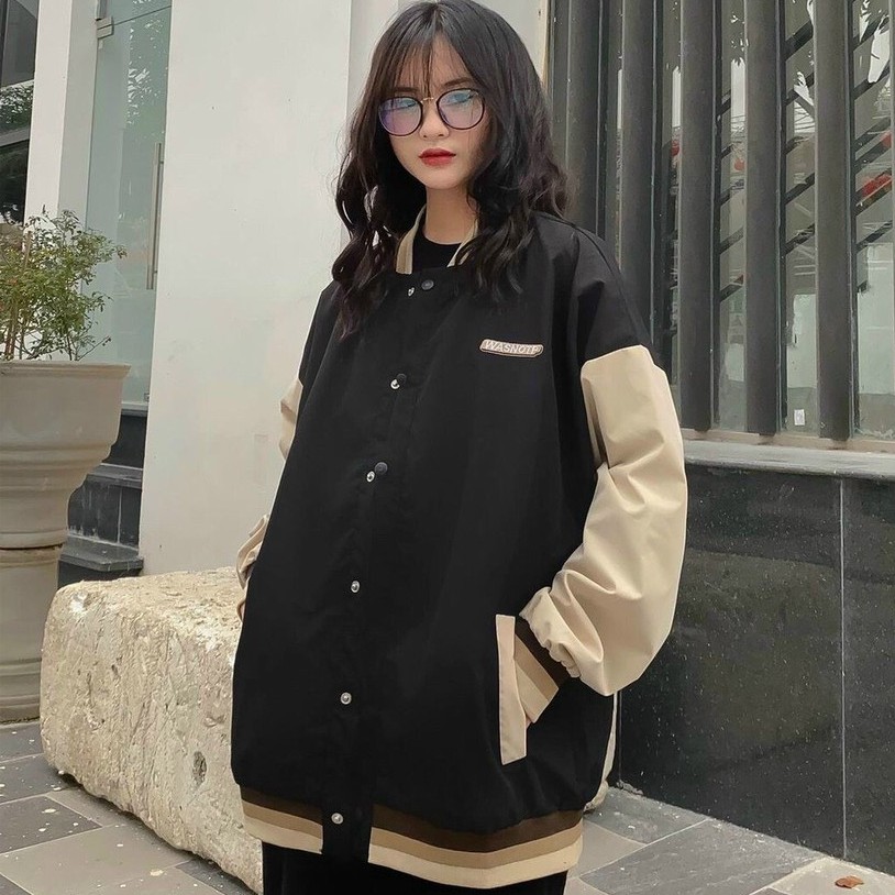 Áo khoác dù bomber unisex form rộng Wanstop phong cách ulzzang Wind