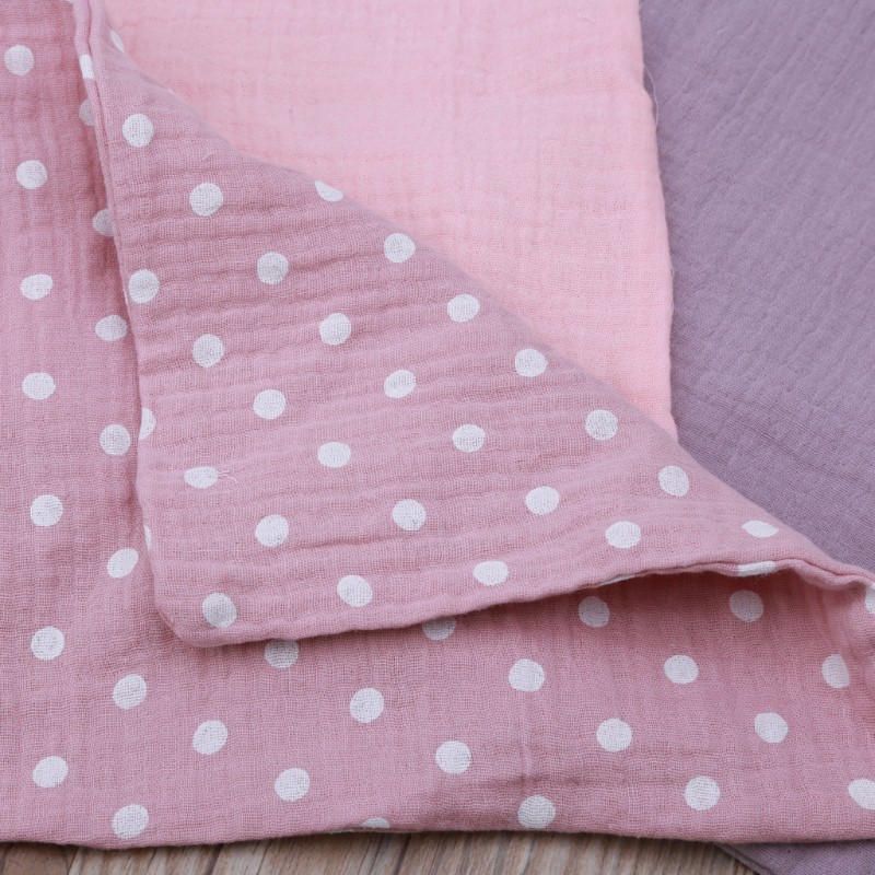 Set 5 Khăn Vuông 4 Lớp Chất Liệu Cotton Cho Bé