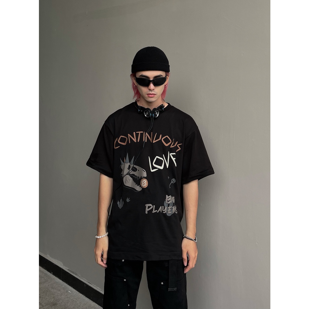 Áo thun Continuous - CTNS - DINOSAUR/ Black