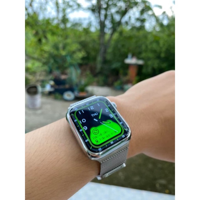 Đồng hồ thông minh SR7 màn full Viền Thép Cao Cấp 44mm - 24H Watch