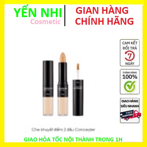 Che khuyết điểm 2 đầu The Face Shop Concealer Dual Veil