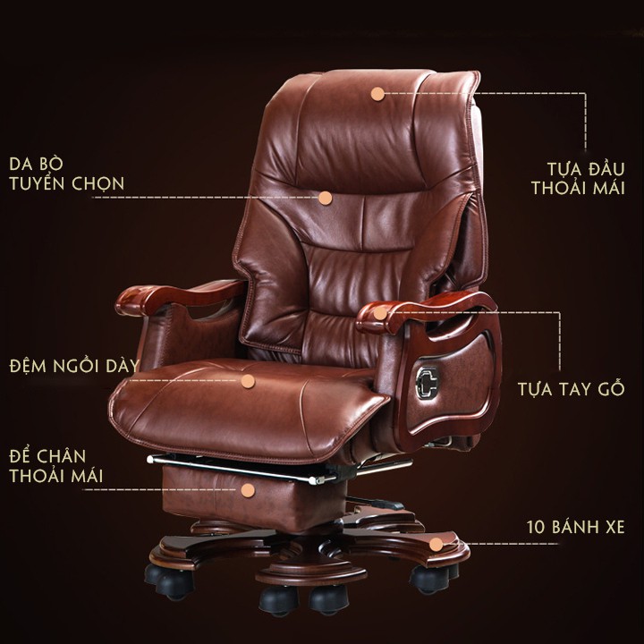 Ghế Chủ Tịch , Giám Đốc ,Ghế Làm Việc Văn Phòng Kèm Massage Toàn Thân