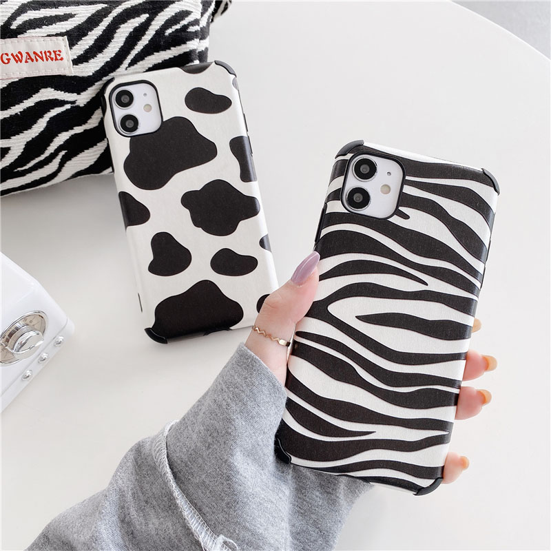 Ốp Điện Thoại Vân Bò Sữa Cho Iphone 12 / Pro / Max / Mini / 11 / Xs Max / Xr / X / I7 / 7p / 8 / 8 Plus | BigBuy360 - bigbuy360.vn