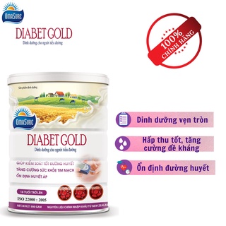 Sữa non tiểu đường Diabet Gold Nanofood 900G - Dinh dưỡng dành cho người tiểu đường