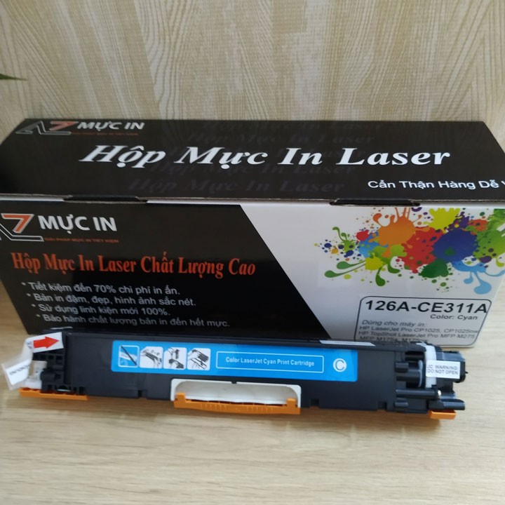 Mực máy in laser màu Hp Cp 1025, CP 1025W | Mực HP 126A CE310/ CE311/ CE312/ CE313 chất lượng, Giá Rẻ