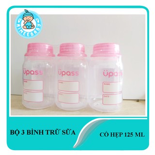Thái lan_bộ 3 bình trữ sữa 125ml upass-thái lan-up0101w