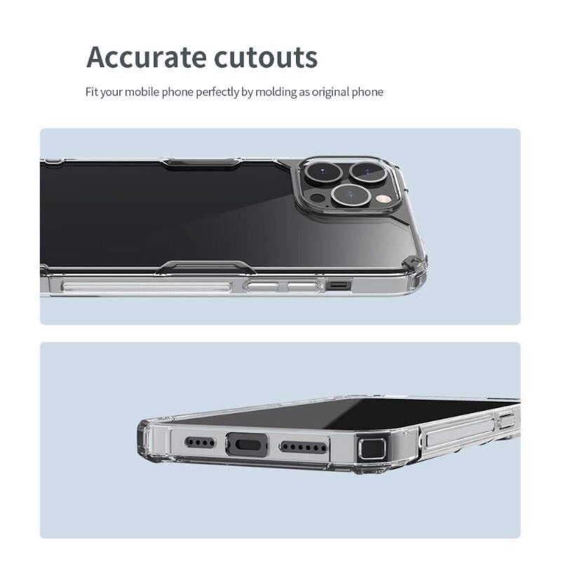 Ốp lưng trong suốt Nillkin cho iPhone 15 , 15 Pro Max , 14 ,14 Pro Max , 14 Pro , 13 , 13 Pro Max , 12 Pro Max chống sốc