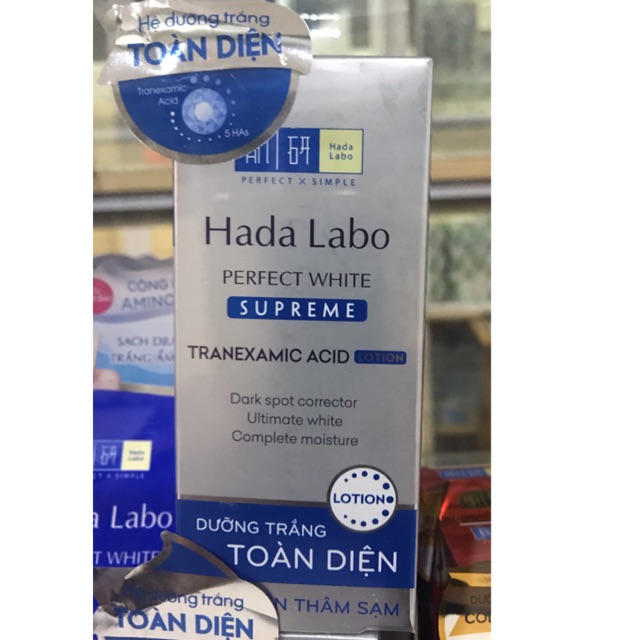 Hada Labo Perfect White Supreme Cream - Lotion Dưỡng Trắng Chuyên Sâu