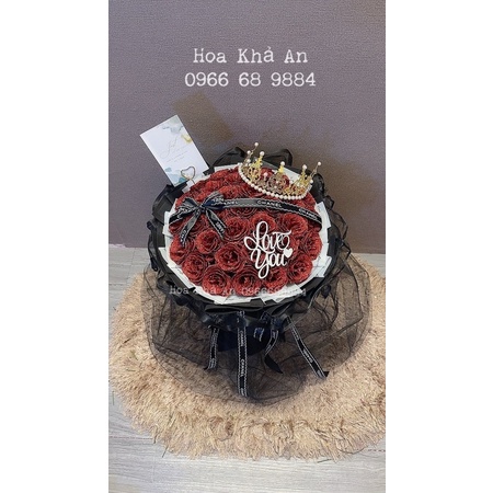 [-70k ship] Hoa nhũ 35 bông mix ren lưới. Tặng vương miện, phụ kiện y hình. Hoả tốc