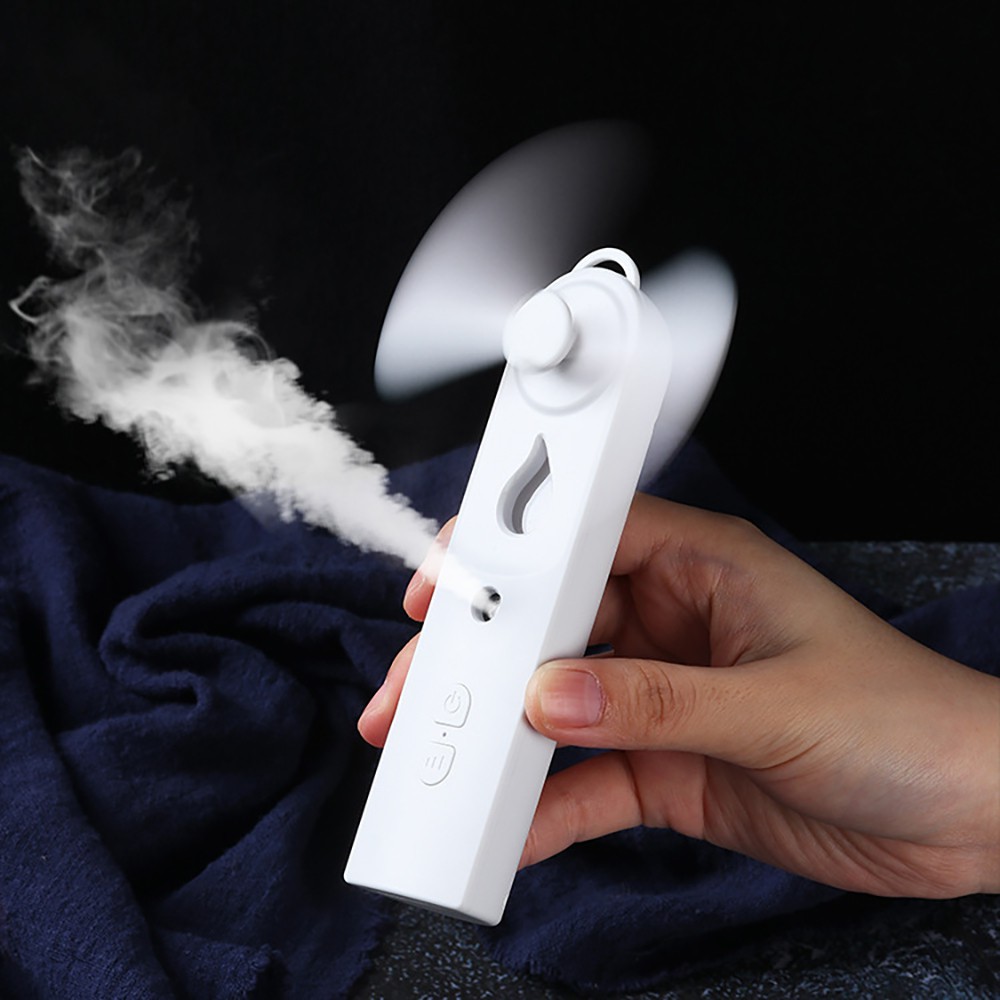 Quạt phun sương, quạt cầm tay mini tích hợp phun sương tích hợp pin sạc nhỏ gọn tạo mát tạo ẩm chống nóng hiệu quả | BigBuy360 - bigbuy360.vn