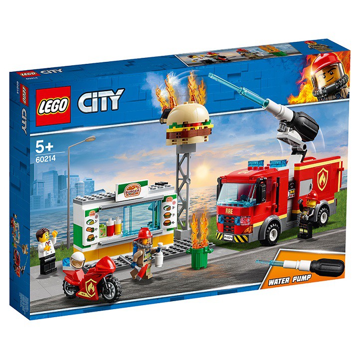 LEGO-Cứu Hỏa Tiệm Bánh Burger 60214