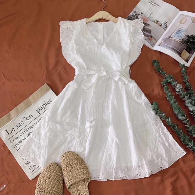 ĐẦM XÔ THÊU TRẮNG CÁNH TIÊN