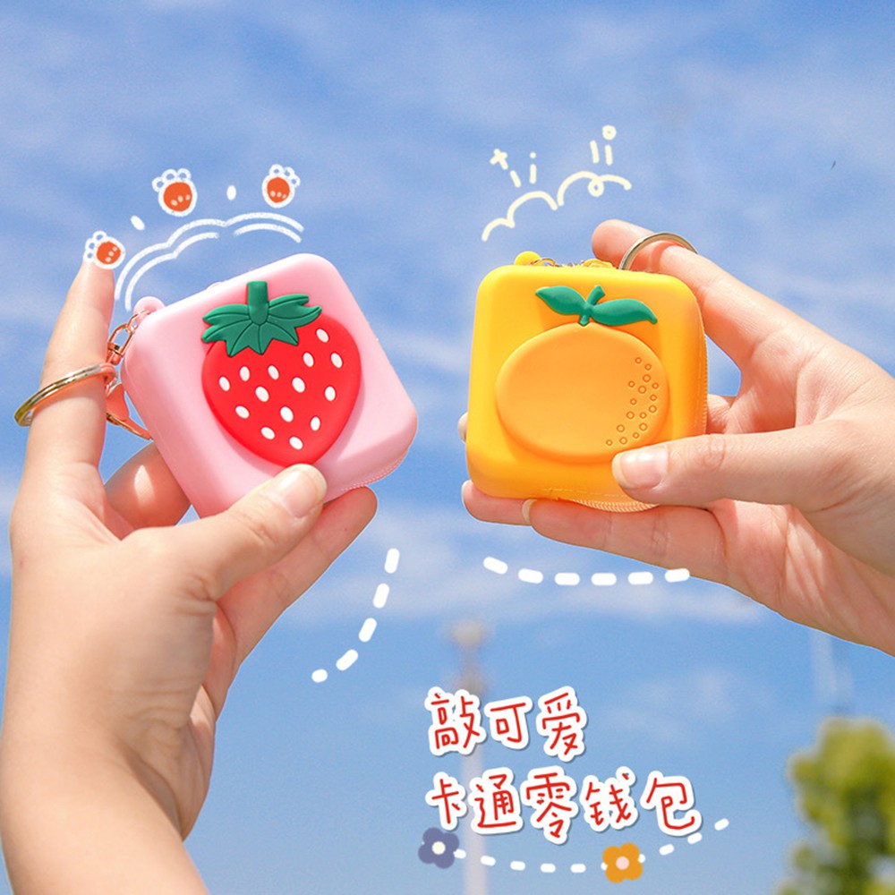 Bóp Silicon Hình Trái Cây Dễ Thương