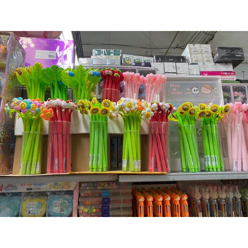 Bút bi cute,silicon mực đen ngòi 0,5mm hình ngộ nghĩnh đáng yêu