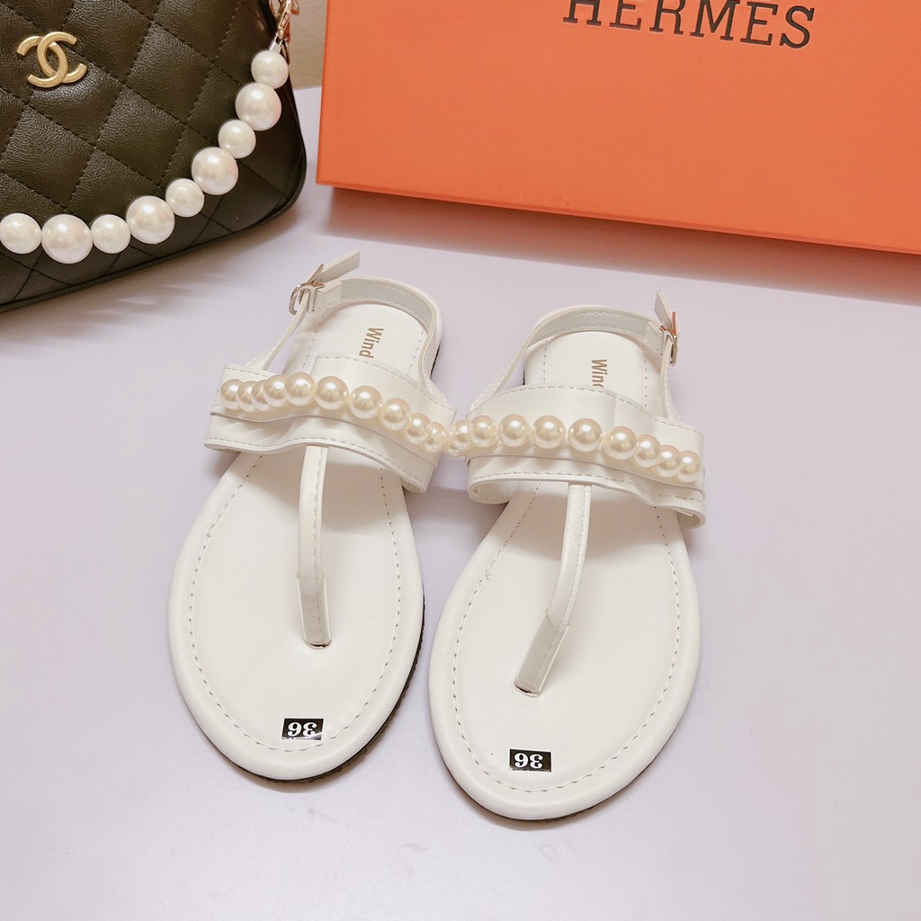 DÉP SANDAL XỎ NGÓN ĐẾ BẰNG QUAI NGỌC NHẸ NHÀNG ĐI BIỀN SIÊU XINH