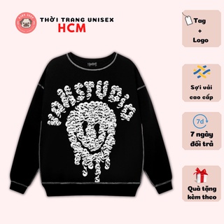 Áo sweater VAH Skull Smile V2 form rộng unisex nam nữ full tag Thời trang Unisex HCM VAH04