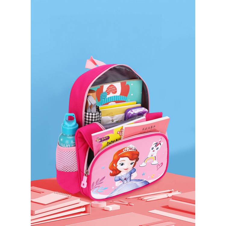 Ba lô mầm non Mẫu giáo hình siêu nhân, công chúa sofia, elsa. Cặp Đi Học Cho Bé Trai Và Bé Gái Mẫu Giáo