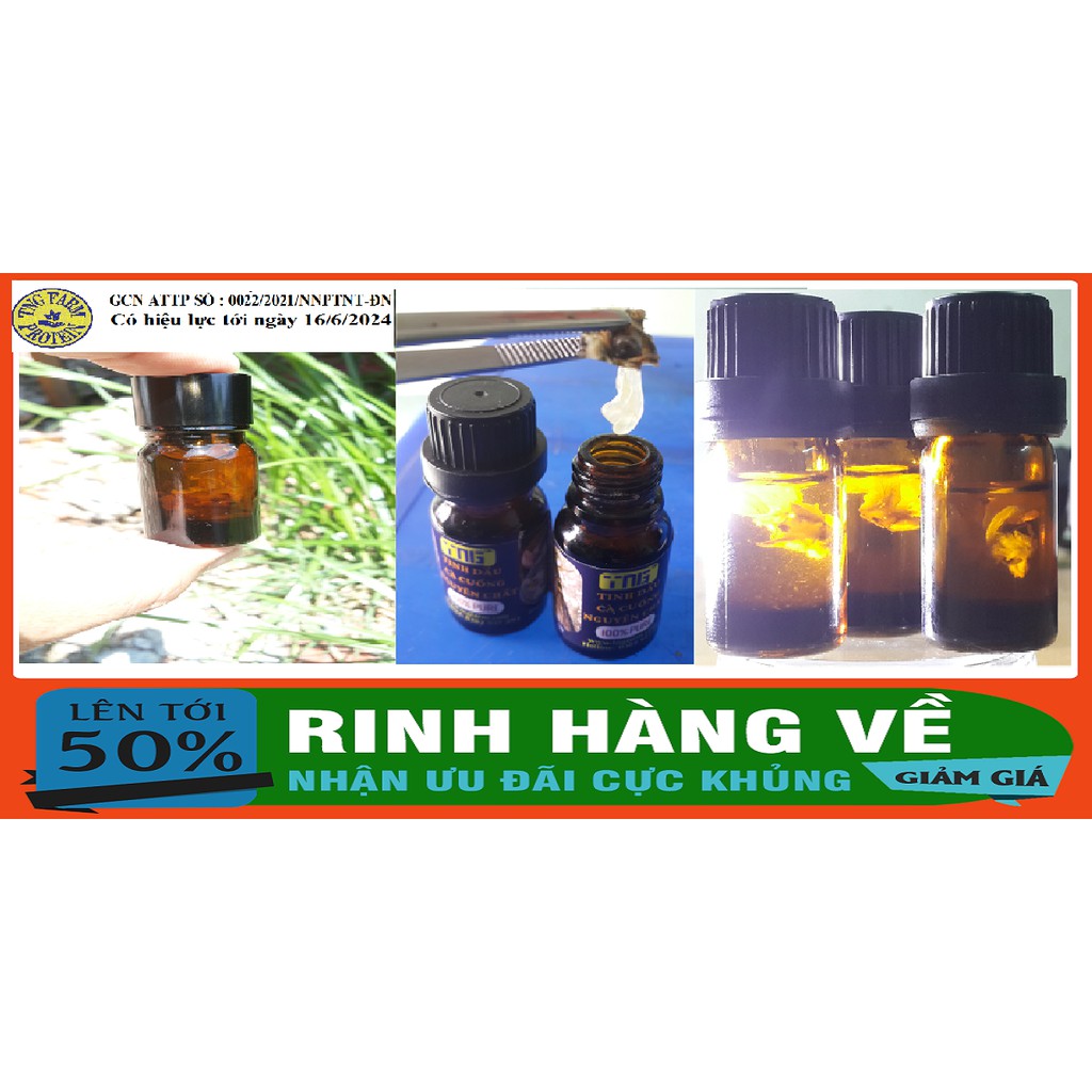 TINH DẦU [Mã TNGF01 NHẬN NGAY 10K] Cà cuống đực 100% nguyên chất - 2bọng. | BigBuy360 - bigbuy360.vn