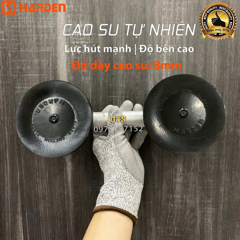 Hút kính, hít kính 2 chấu công nghiệp HARDEN PRO, C-MART hút gạch nhôm đúc nguyên khối, cao su nguyên chất lực hút mạnh