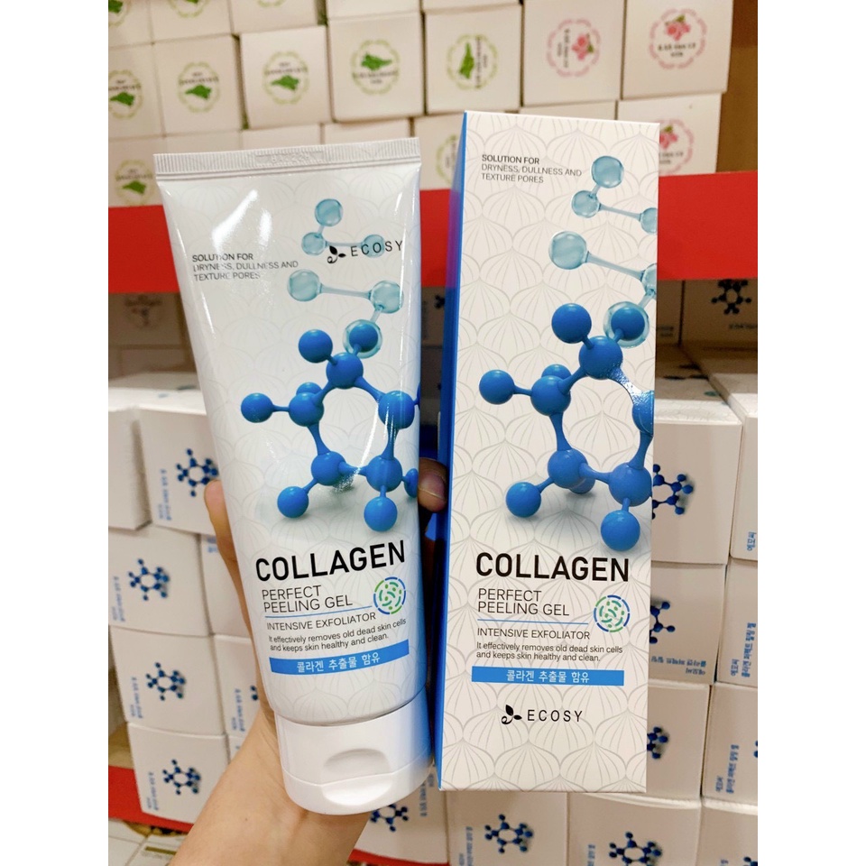 TẨY TẾ BÀO CHẾT CHIẾT XUẤT COLLAGEN - ECOSY COLLAGEN PERFECT PEELING GEL 180ML