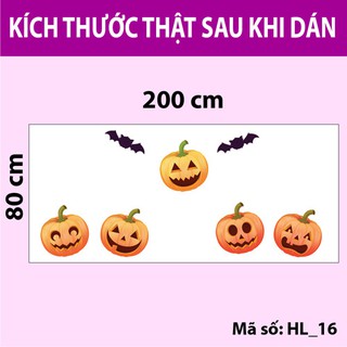 DECAL TRANG TRÍ HALLOWEEN SỐ 16