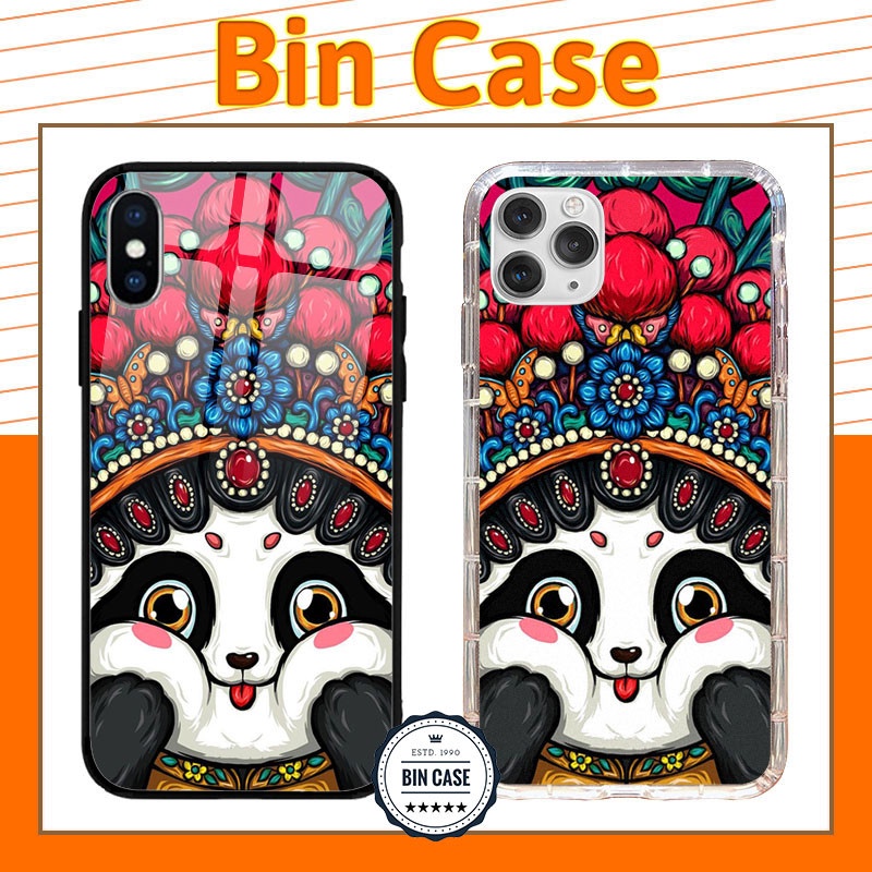 🔥Ốp lưng giá rẻ đẹp độc lạ PANDA 🔥Ốp in hình gấu trúc iphone 13 12 11 Pro Max 6s 6 7 8 Plus X Xr Xs Max DOCLA026