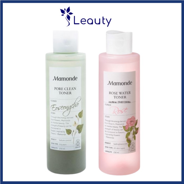 Nước Hoa Hồng Mamonde Giúp Cân Bằng và Làm Mềm Da 250ml