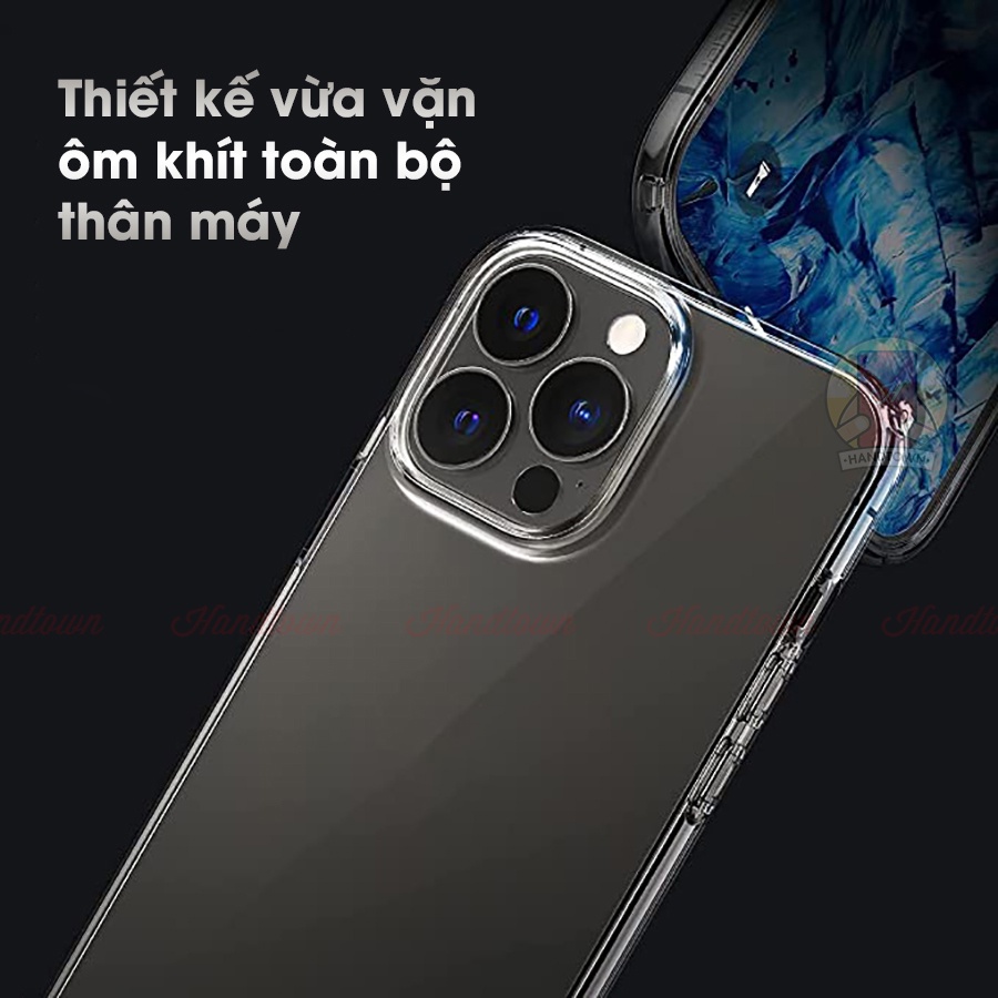 Ốp Lưng iPhone 13 13Pro Pro Max Mini 12 TPU Dẻo Đen Dẻo Trong Suốt Chống Va Đập Chống Nước Chất Lượng Cao Cấp Handtown