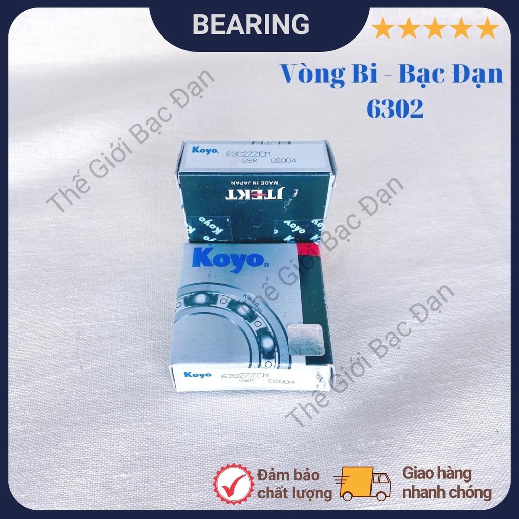 Vòng bi bạc đạn 6300,6301,6302,6303,6304 ZZCM KOYO -chất lượng cao -Thế Giới Bạc Đạn
