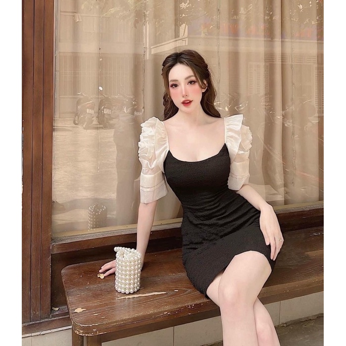 Bigsize  Đầm body tay hoa 50-90kgi