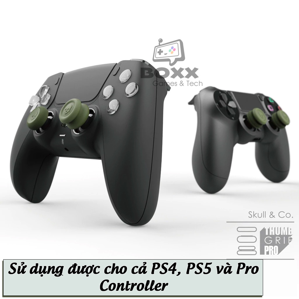 Núm bọc Analog cho tay cầm PS4, PS5 bộ 6 nút chính hãng Skull &amp; Co