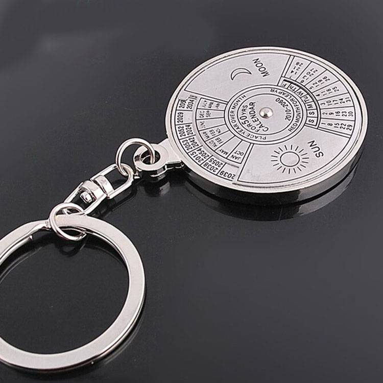 Móc Khóa Tích Hợp Đồ Khui Nắp Chai Lịch Vạn Niên 50 Năm Làm Quà Tặng Giá Đỡ