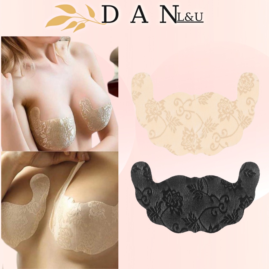 Miếng Dán Ngực Chữ U Phối Ren Nâng Ngực Tiện Lợi DAN L&amp;U 777