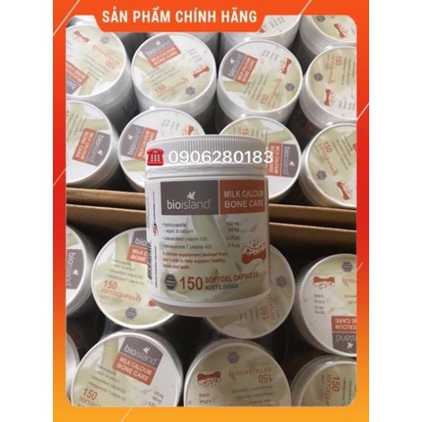 Bio Island Milk Calcium Bone Care 150 viên Canxi sữa hữu cơ shopnguyenanh88
