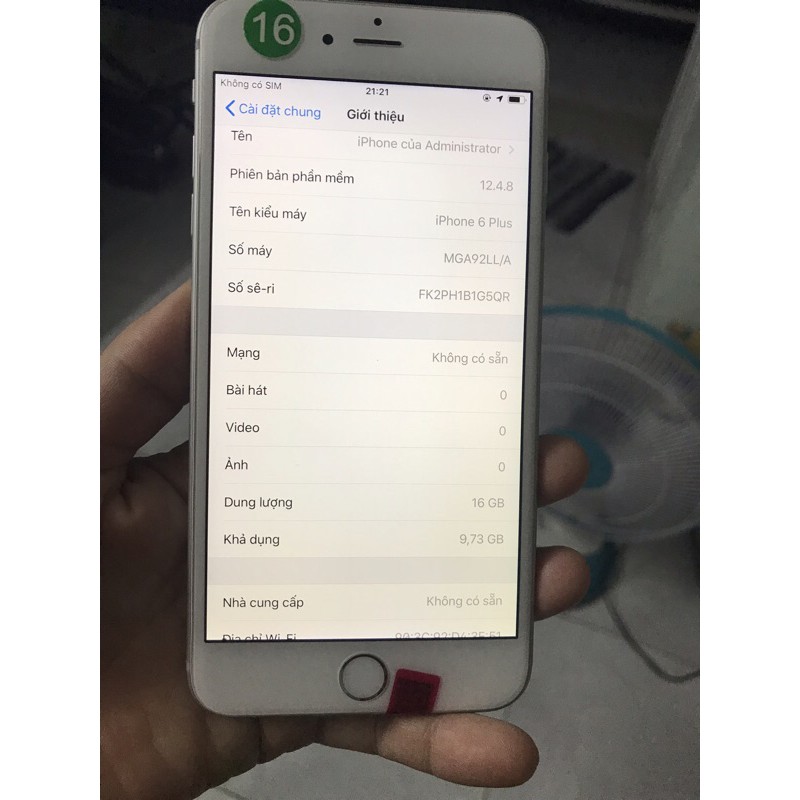 Điện thoại iPhone 6 plus Quốc tế 16g Có vân tay đủ màu | WebRaoVat - webraovat.net.vn