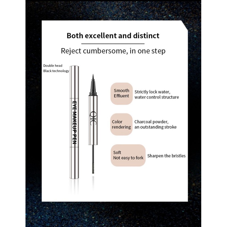 Mascara QIC chống thấm nước và mồ hôi lâu trôi thiết kế hai đầu tiện dụng | BigBuy360 - bigbuy360.vn