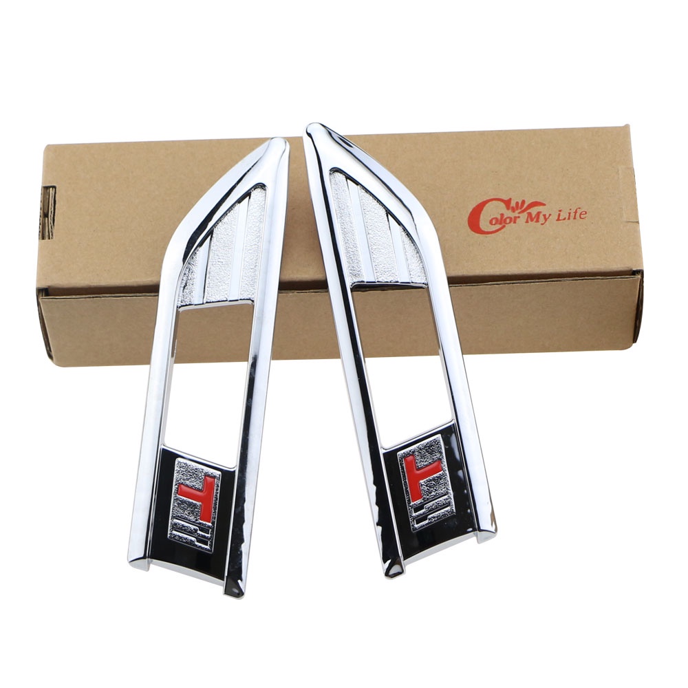 Set 2 Miếng Dán Trang Trí Đèn Xi Nhan Xe Hơi Chevrolet Chevy Cruze 2009-2014 Bằng ABS