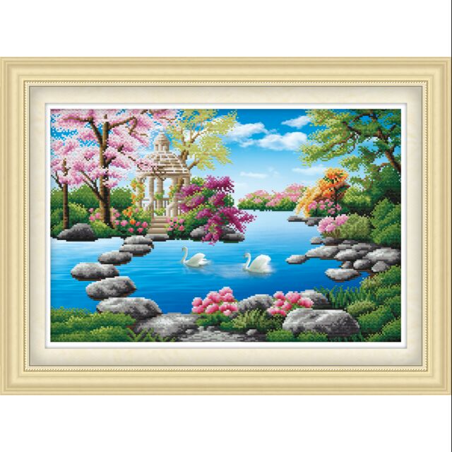 Tranh thêu 3d phong cảnh 53395