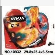 Lắp Ráp xếp hình Lego con quay Ninja Cao Thủ Lốc Xoáy có cánh 10929-10933