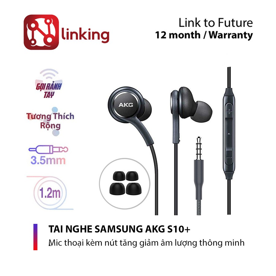 Tai Nghe Samsung AKG S10/S10 Plus -  Tai Nghe Samsung Chính Hãng TẶNG KÈM NHÉT TAI PHỤ - Bảo Hành 12 Tháng