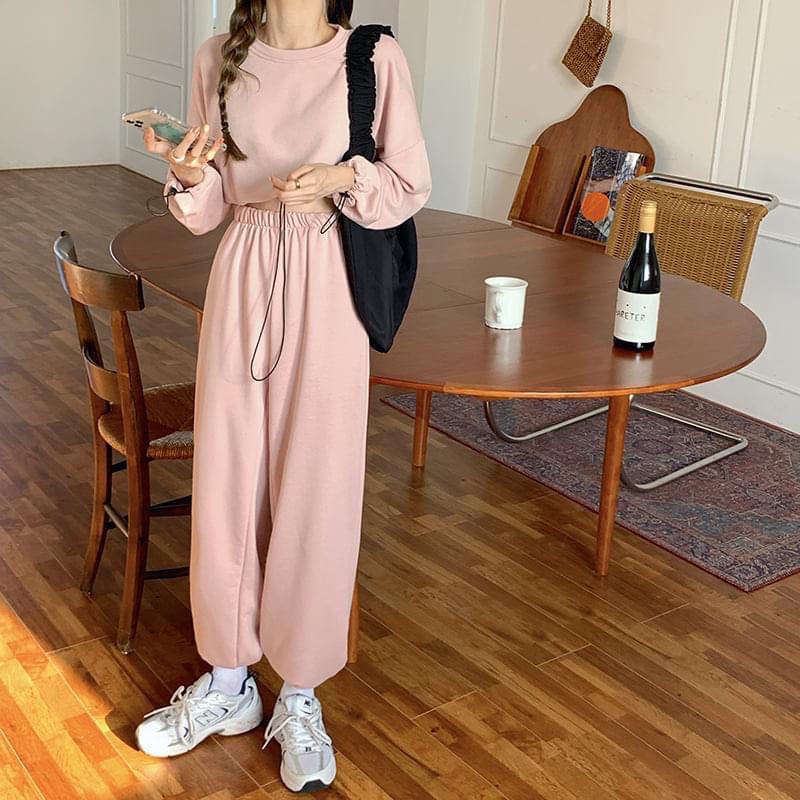 Sét bộ thể thao unisex ,áo croptop bo chun kèm quần jogger ống boom chất nỉ phong cách hàn quốc ulzzang,METSHOP