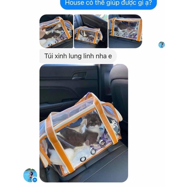 [HOT] Balo phi hành gia túi vận chuyển trong suốt cho chó mèo